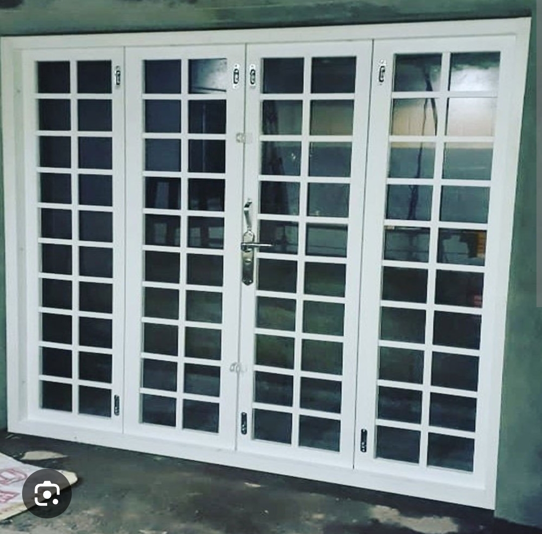 Double Leaf Security Glass Door